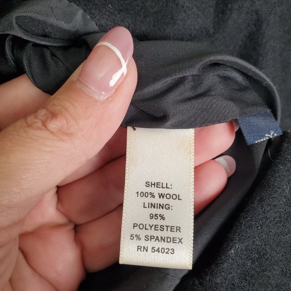 Banana Republic Black Wool Sheath Mini Dress Size 4 - Picture 9 of 10